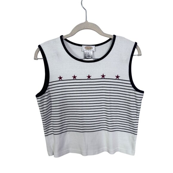 Talbots red white and blue tank‎ top size PS patriotic americana preppy - Picture 1 of 6